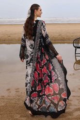 Nureh Luxury Lawn & Chiffon: 3-Piece Printed Embroidered Outfit